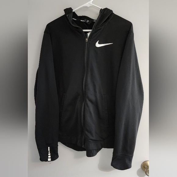 Nike Other - Nike Dri-FIT Black Zip-Up Hoodie, Size M